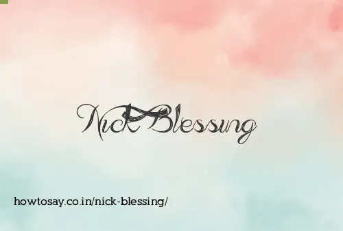 Nick Blessing