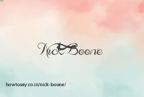 Nick Boone