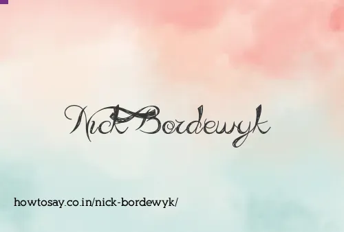 Nick Bordewyk