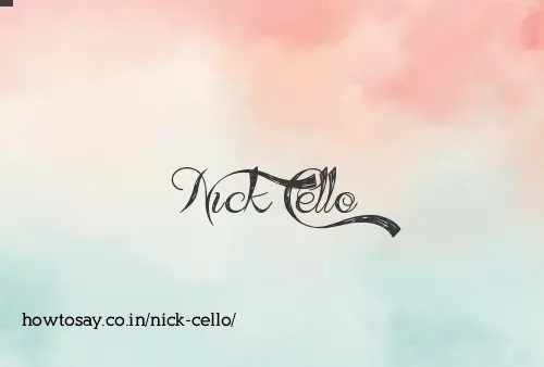 Nick Cello