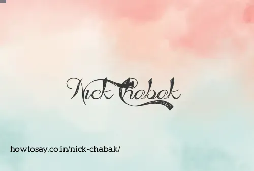 Nick Chabak