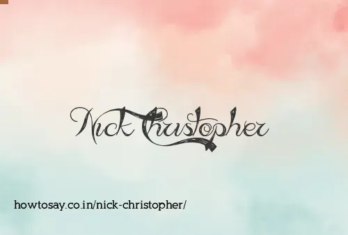 Nick Christopher