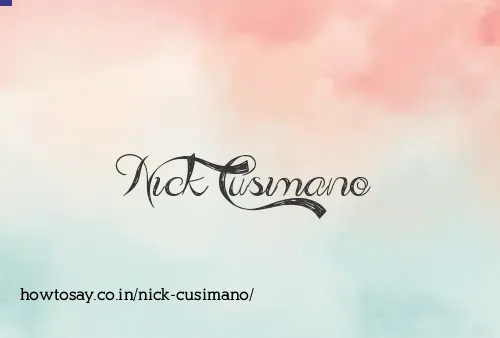 Nick Cusimano