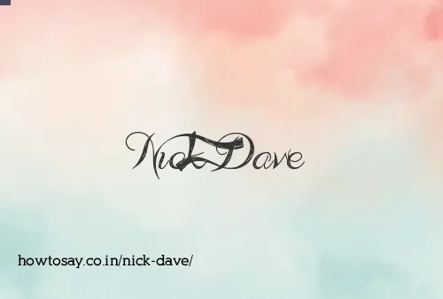 Nick Dave