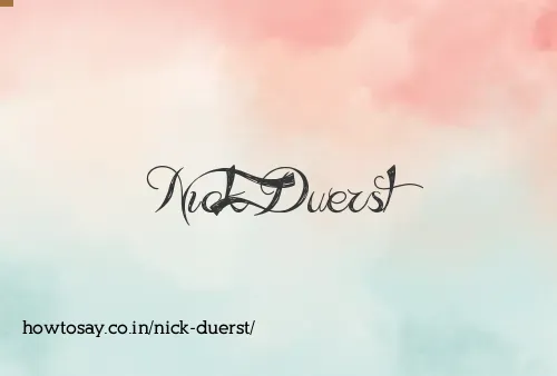 Nick Duerst