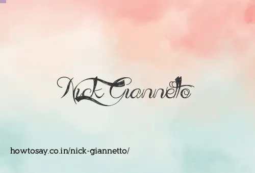 Nick Giannetto