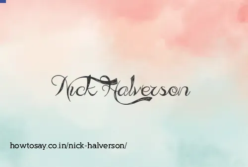 Nick Halverson