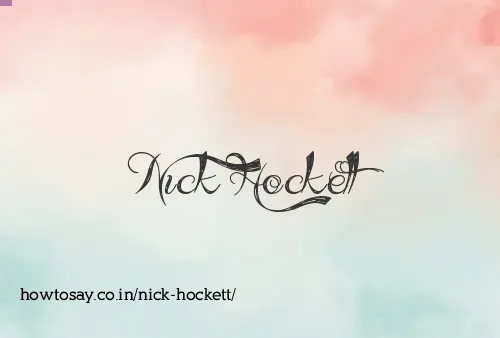 Nick Hockett