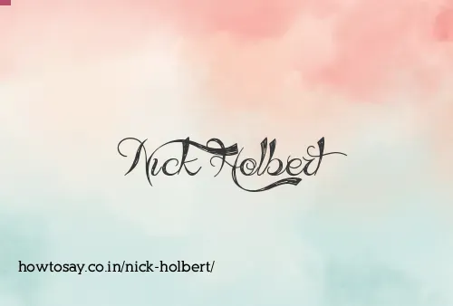 Nick Holbert