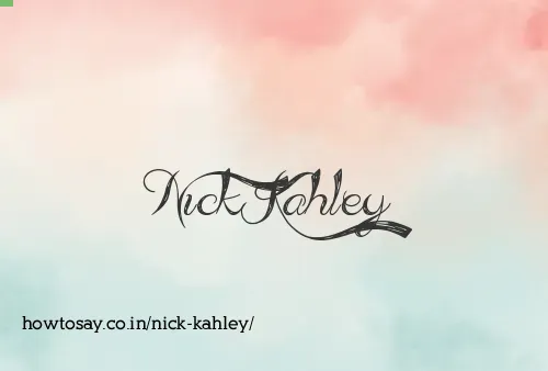 Nick Kahley