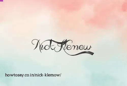 Nick Klemow