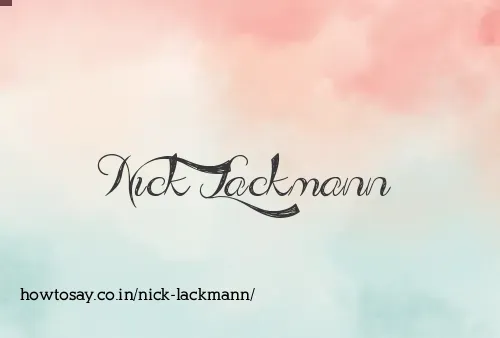 Nick Lackmann