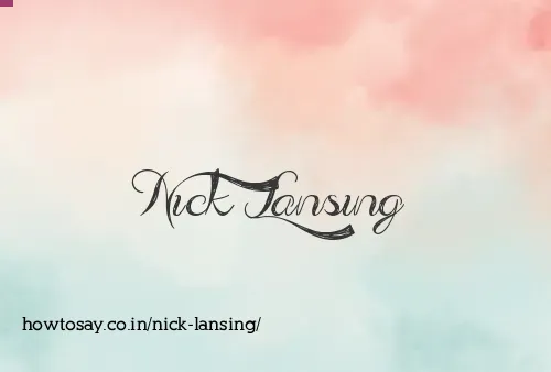 Nick Lansing