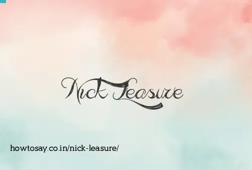 Nick Leasure