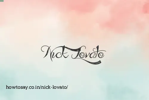 Nick Lovato