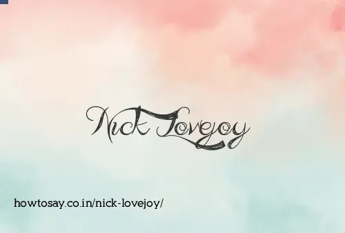 Nick Lovejoy