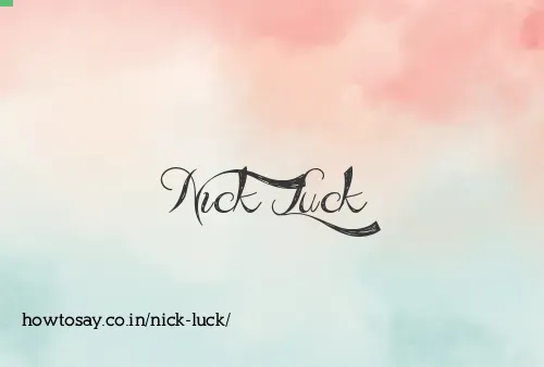 Nick Luck