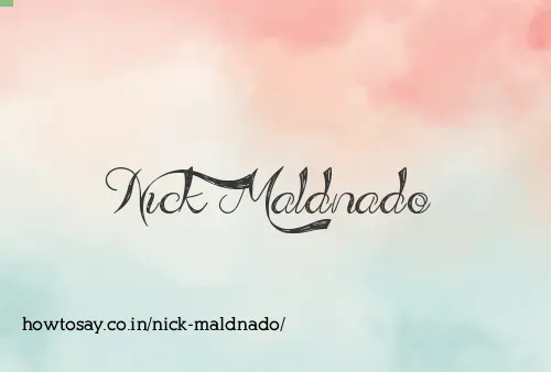 Nick Maldnado