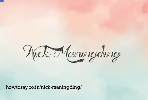 Nick Maningding