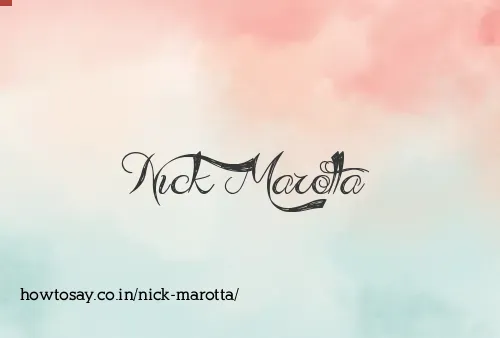 Nick Marotta