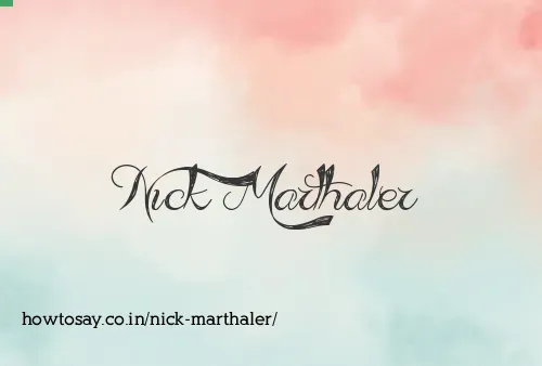 Nick Marthaler