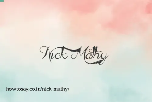Nick Mathy