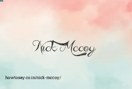 Nick Mccoy