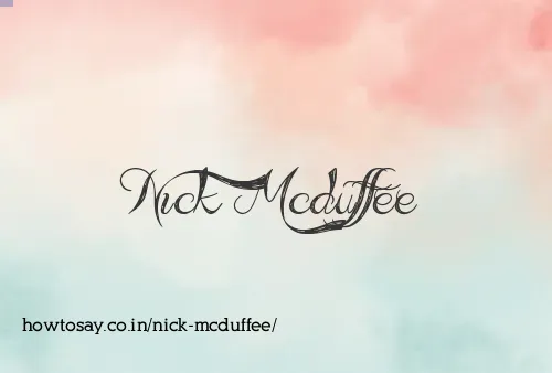 Nick Mcduffee