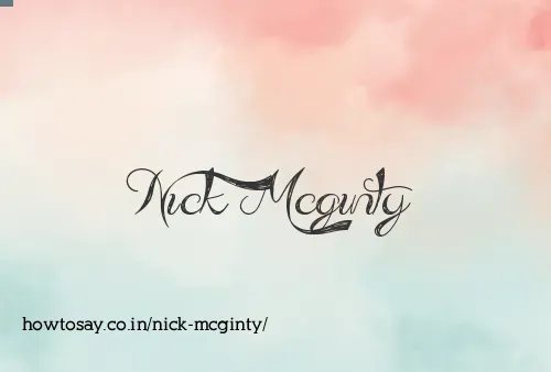 Nick Mcginty
