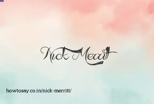 Nick Merritt