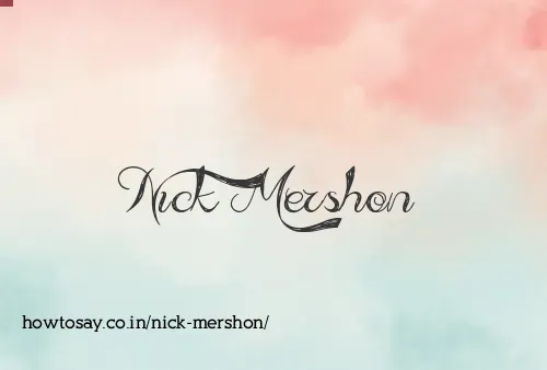 Nick Mershon