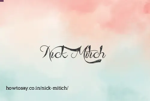 Nick Mitich