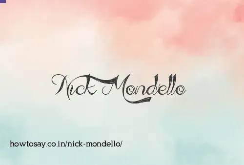 Nick Mondello