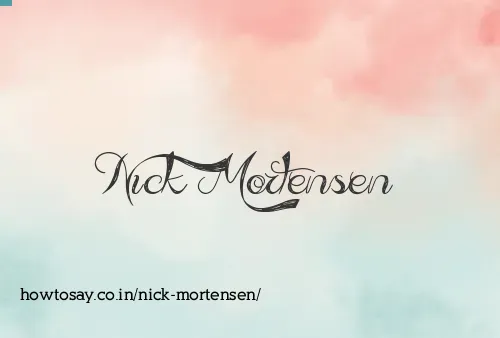 Nick Mortensen