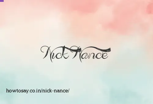 Nick Nance