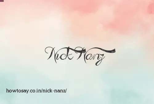 Nick Nanz