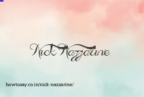Nick Nazzarine