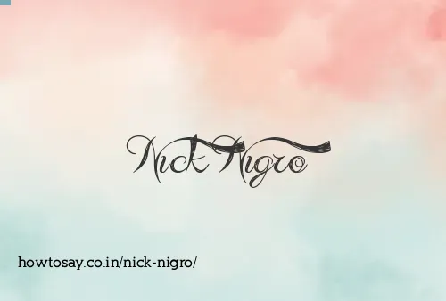 Nick Nigro