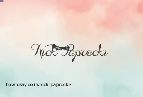 Nick Paprocki