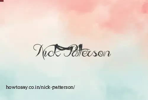 Nick Patterson