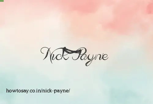 Nick Payne