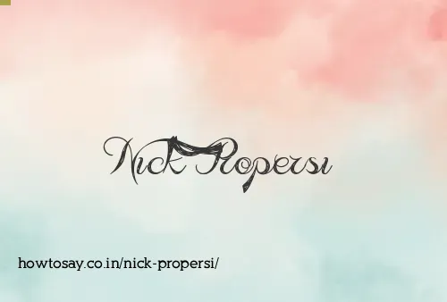 Nick Propersi