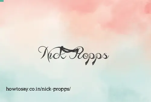 Nick Propps