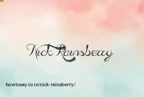 Nick Rainsberry