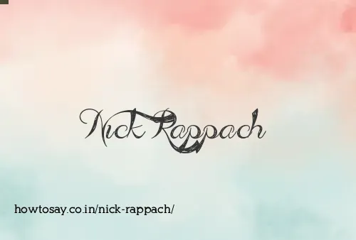 Nick Rappach