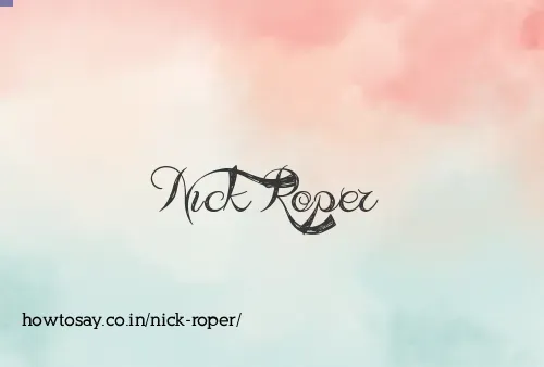 Nick Roper