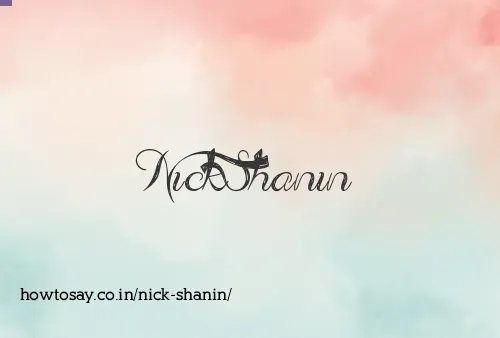 Nick Shanin