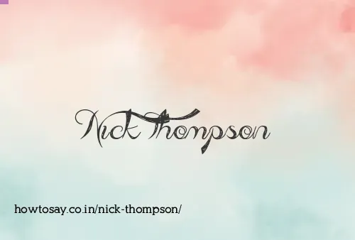 Nick Thompson