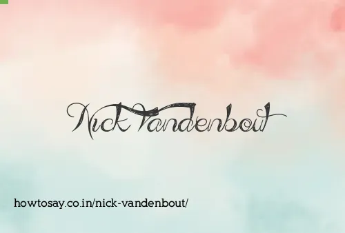 Nick Vandenbout