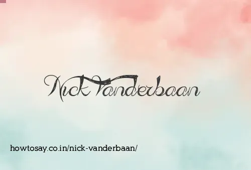 Nick Vanderbaan
